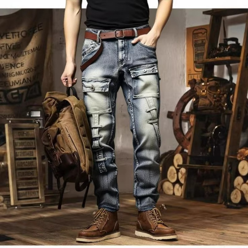 بنطلون رجالي بتصميم ممزق ومغسو - مراجعة Europe Streetwear Brand وسعره
