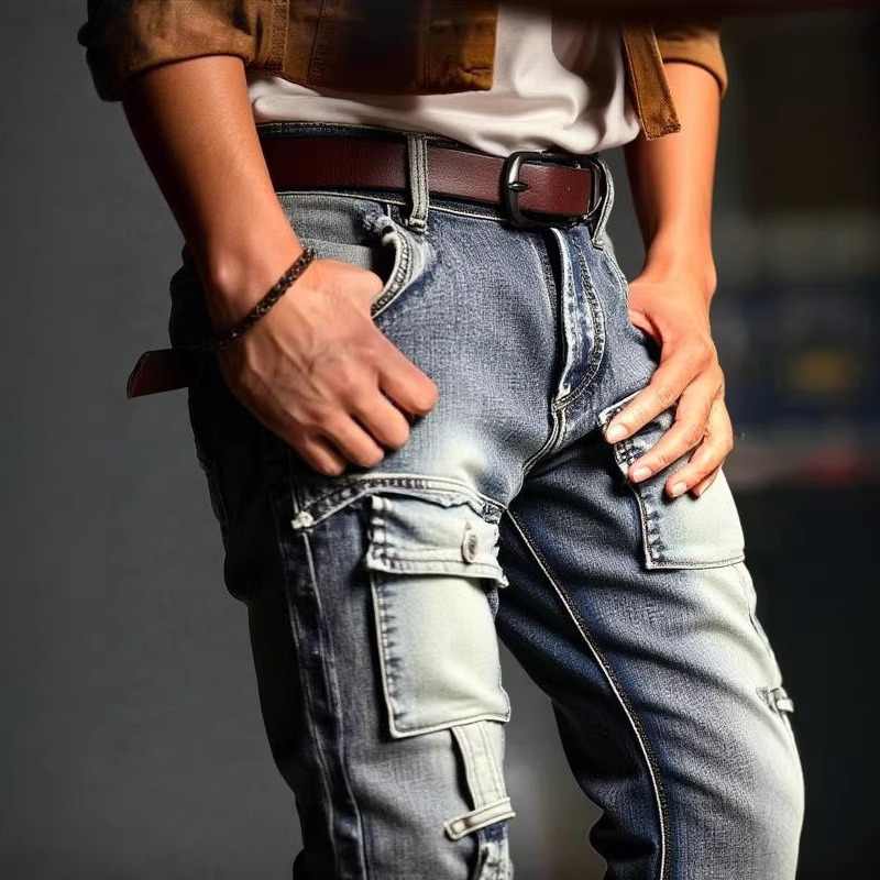 بنطلون رجالي بتصميم ممزق ومغسو - مراجعة Europe Streetwear Brand وسعره