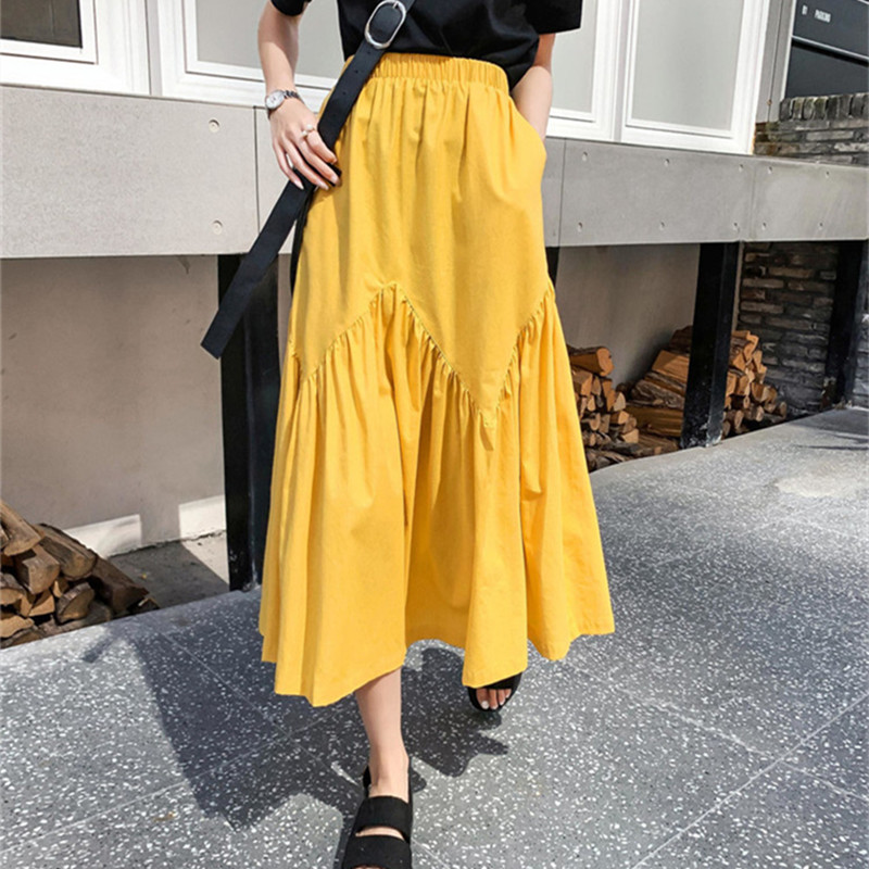 تنورة كورية عتيقة الطراز مطوية - مراجعة Streetwear Brand Sale وسعره
