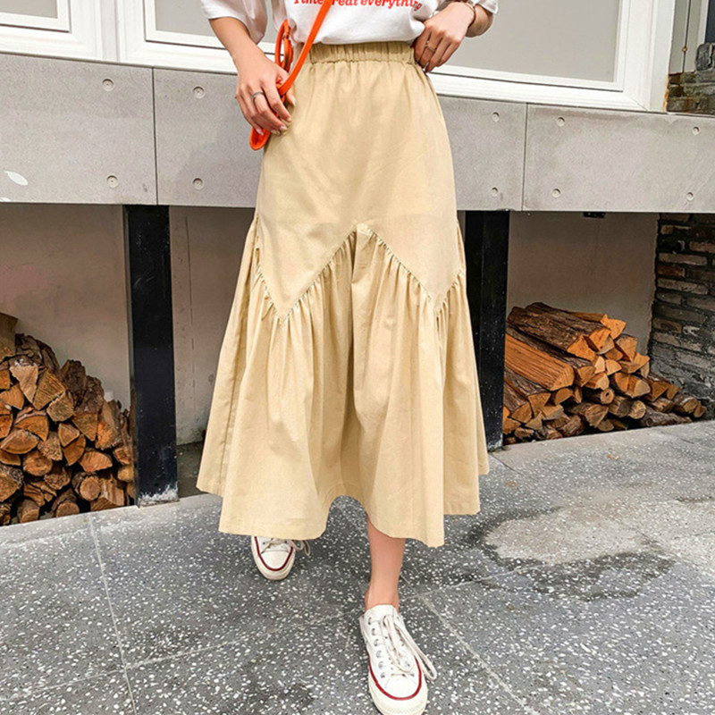 تنورة كورية عتيقة الطراز مطوية - مراجعة Streetwear Brand Sale وسعره