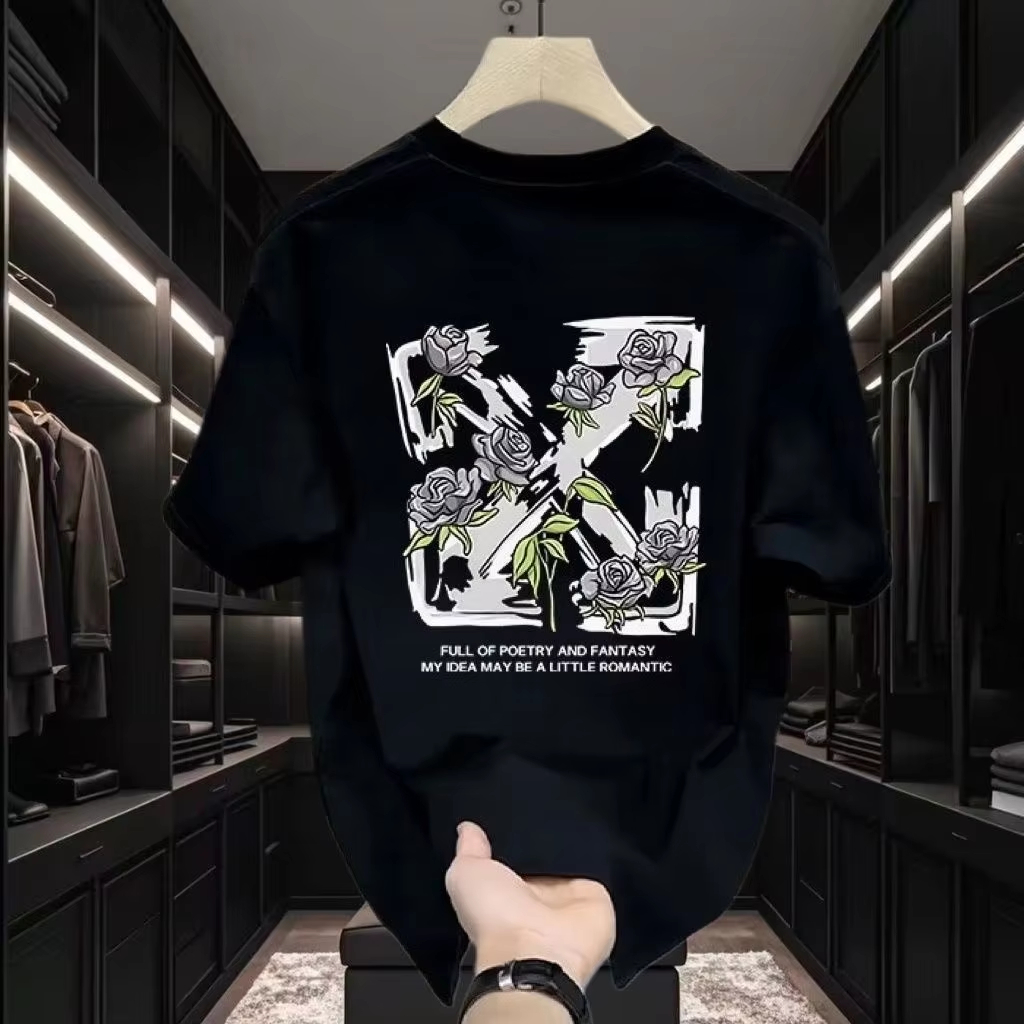 تي شيرت 2026 بتصميم زهور رومان - مراجعة Streetwear Brand With Flowers وسعره