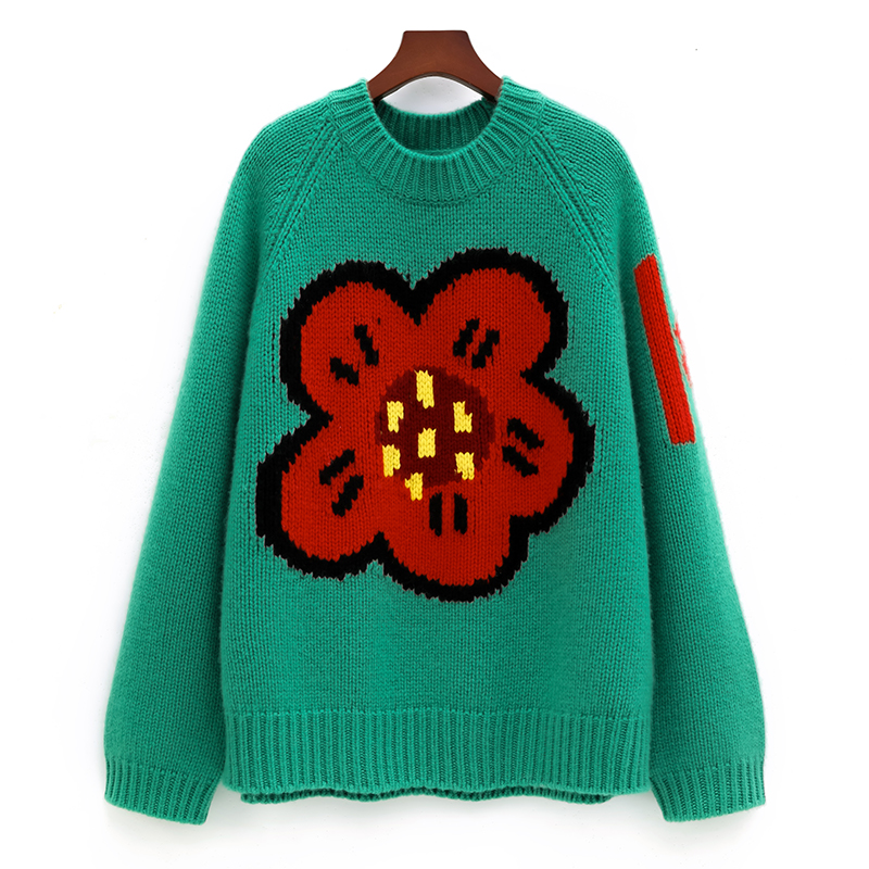 سترة نسائية من الكشمير الخالص  - مراجعة Streetwear Brand With Flowers وسعره
