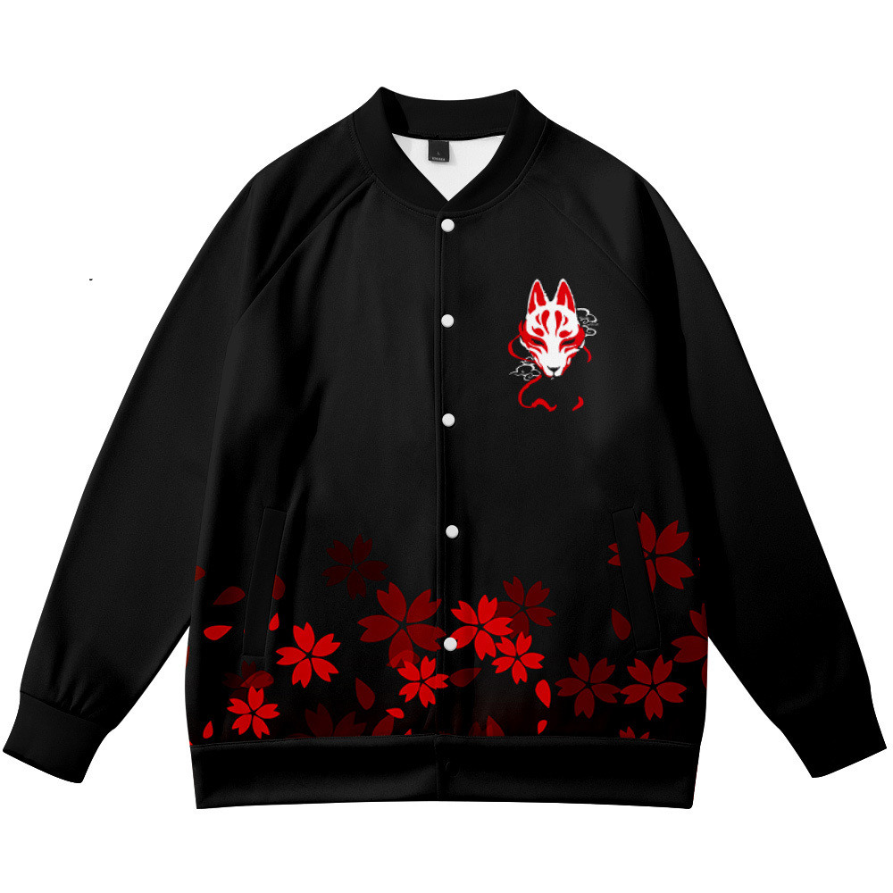 معاطف أنيمي زهرة الثعلب ثلاثية - مراجعة Streetwear Brand With Flowers وسعره