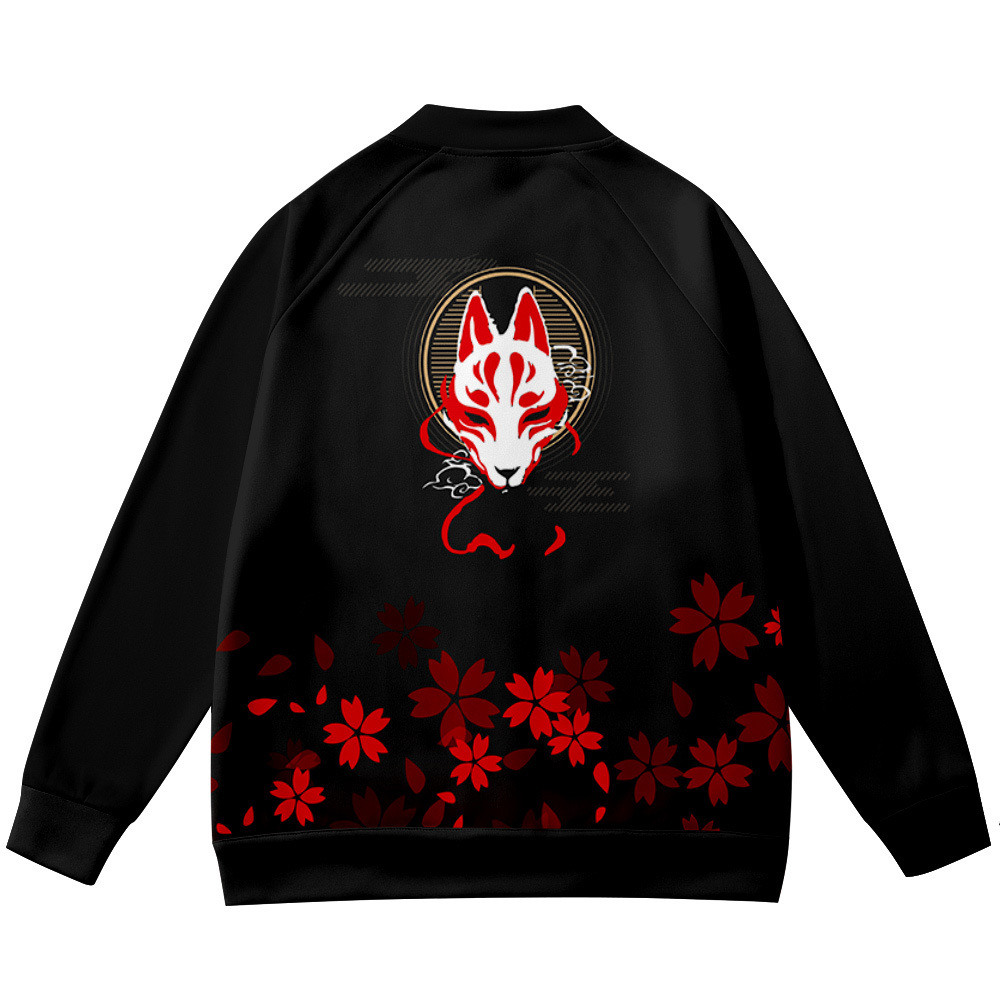 معاطف أنيمي زهرة الثعلب ثلاثية - مراجعة Streetwear Brand With Flowers وسعره