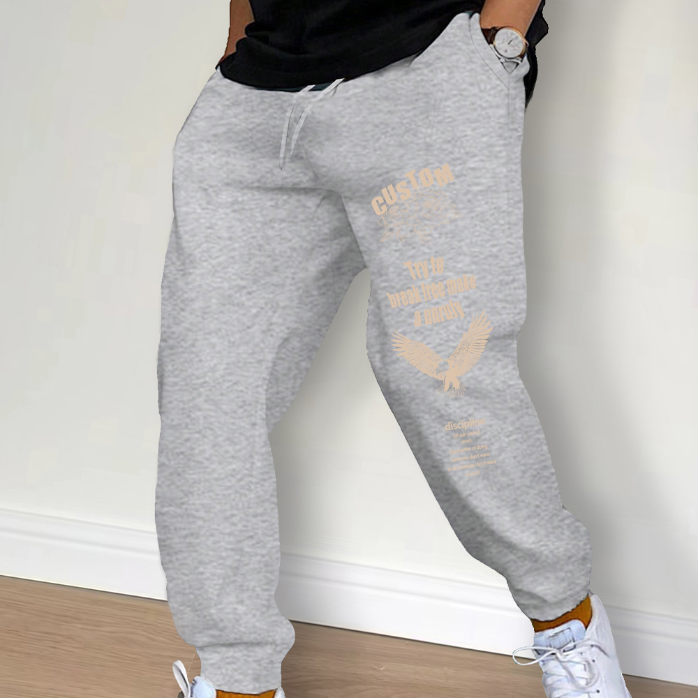 بنطال رياضي متوسط الخصر برباط  - مراجعة Streetwear Brand وسعره